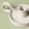 Ceramic Taper Candle Holder Sour Cream - Hearth & Hand™ with Magnolia - 3 of 3