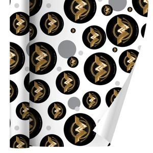 Wonder Woman Movie Golden Lasso Logo Gift Wrap 30" x 72" - 1 of 4