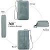 Women’s Leather Clutch Wallet – RFID Blocking Wristlet Purse with Large Capacity, Credit Card Holder, Zipper Pocket & Hand Strap - 4 of 4