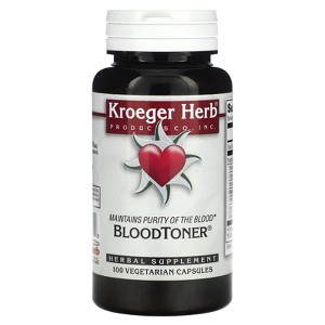Kroeger Herb Co Blood Toner, 100 Vegetarian Capsules - 1 of 4