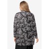 Jessica London Women's Plus Size Stretch Knit Open Front Knit Topper - 3 of 4