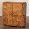 bali & pari Valora Wood 2 Door Console Cabinet Mappa Burl - 2 of 4