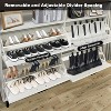 Shoe Storage Cabinet, Farmhouse Shoe Organizer with 4 Flip Drawers and Open Storage - 2 of 4