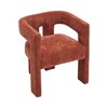 CAVINAS Modern Fabric Barrel Accent Chairs with Solid Wood Legs, Set of 2 Plush Chenille Upholstered Armchairs  for Living Room,Dining Room - 2 of 4