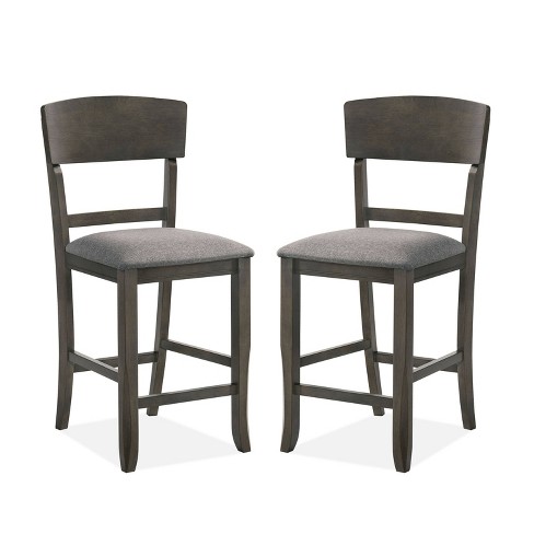 24/7 Shop At Home Set of 2 Summerland Padded Seat Counter Height Barstools   - image 1 of 3