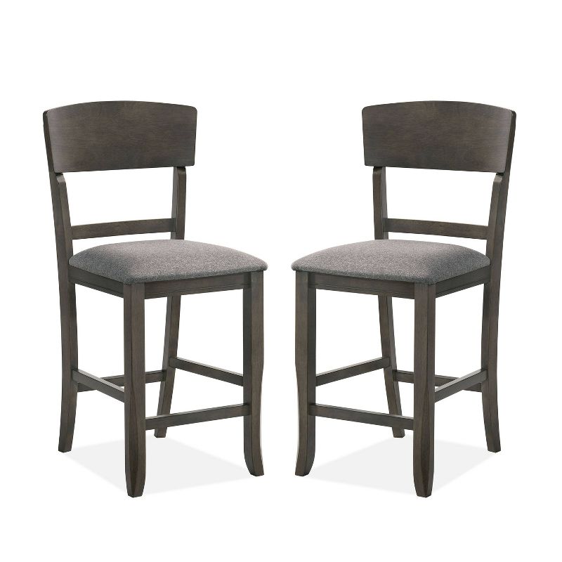 24/7 Shop At Home Set of 2 Summerland Padded Seat Counter Height Barstools  , 1 of 4