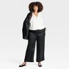 Women's Mid-Rise Straight Leg Satin Pull-On Pants - A New Day™ - 3 of 3