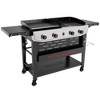 Royal Gourmet 4-Burner 48000 BTU Iron Propane Combination Gas Grill & Cover GD405BTG Black & Silver - 2 of 4