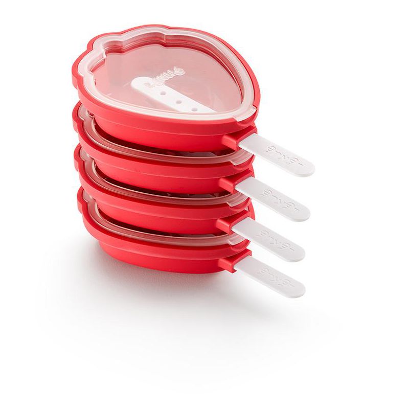 Lekue Strawberry Pop Mold, Set of 4, Red, 1 of 6