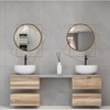 Uniquewise Decorative Shaped Metal Frame Wall Mounted Modern Mirrors For Home Office And For Any Wall for Your Living Room, Bedroom, Vanity, Entryway - 2 of 4