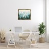 Stupell Industries Pine Forest with Mist Floating Frame Canvas Art, Gold, 31" x 25" - 3 of 4
