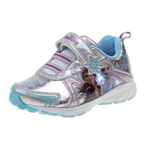 Disney Girl Frozen II Sneaker, 7 / Silver