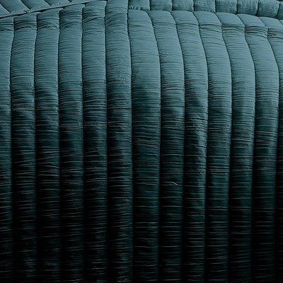 Teal Reversible Full Quilt Set with Shams