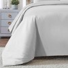 1500-Thread Count Cotton Solid Duvet Cover and Sham Set by Blue Nile Mills - 4 of 4