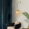YIYIBYUS Modern Wall Light with Adjustable Chain and Glass Shade - 4 of 4