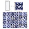 Unique Bargains PVC Tile Stickers 3.94"x3.94" Black Blue 24 Pcs - 3 of 4