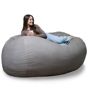 Big Joe Bean Bag Chair with Removeable Cover, Foam Filled, Multiple Sizes and Fabrics, All Ages - 1 of 4