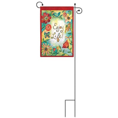 Evergreen Scroll Garden Flag Stand