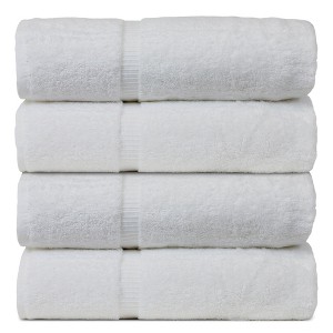 BC BARE COTTON Luxury Hotel & Spa Towel Turkish Cotton Bath Towel Set (27x54 Inches) - 1 of 4