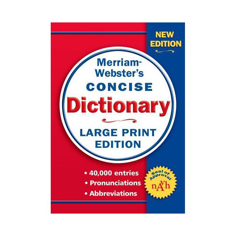 Merriam-Webster's Concise Dictionary - Large Print (Paperback), 1 of 2