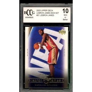 Lebron James Rookie Card 2003 Upper Deck Box Set #21 BGS BCCG 10 - 1 of 2
