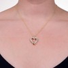 GILDED 1/2 CTTW Lab-Grown Diamond Heart Pendant Necklaces in 925 Sterling Silver, 14KT Gold-Plated or Two-Tone, 18-inch Chain - 2 of 4