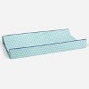 Bacati - Liam Aqua Triangles Quilted Muslin Changing Pad Cover - 3 of 4