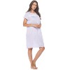 Casual Nights Women's Super Soft Yummy Nightshirt, Short Sleeve Nightgown, Night Dress with Fun Prints & Patterns - 2 of 4