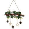Northlight Holly Branch with Stars and Pinecones Christmas Wall Decoration - 20.75" - Red - 3 of 4