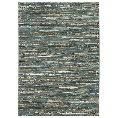 Oriental Weavers Reed RE01G Blue/Multi-colored Indoor Area Rug - 3'3" x 5'