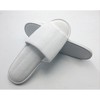 TravelWell Open Toe Terry Spa Slippers Bulk Hotel Unisex Slippers for Women and Men, White, 12 Pairs - 4 of 4