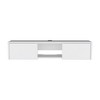 49" Floating TV Stand with Concealed Storage, Central Open Shelf, and Cable Management for Living Room and Bedroom - 2 of 4