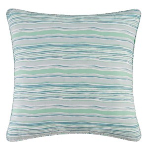 C&F Home 26" x 26" St. Augustine Blue Green Beach Coastal Cotton Euro Sham - Machine Washable - 1 of 4