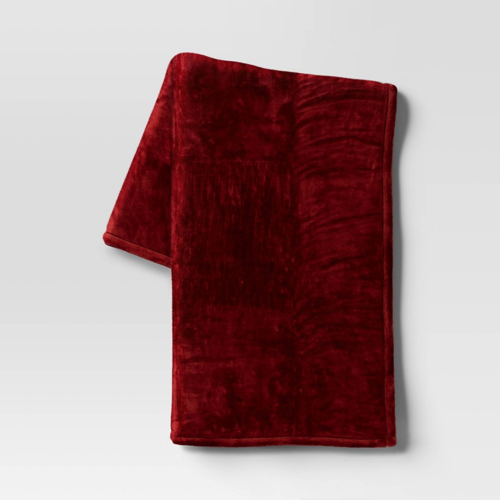 Photos - Duvet Oversized Primalush Throw Blanket Red - Threshold™