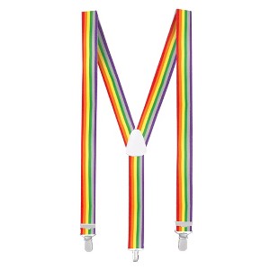 Boland Rainbow Adult Costume Suspenders - 1 of 4