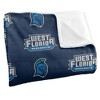University Of West Florida Logo Pattern Silky Touch Blanket White 50x60 - 3 of 4
