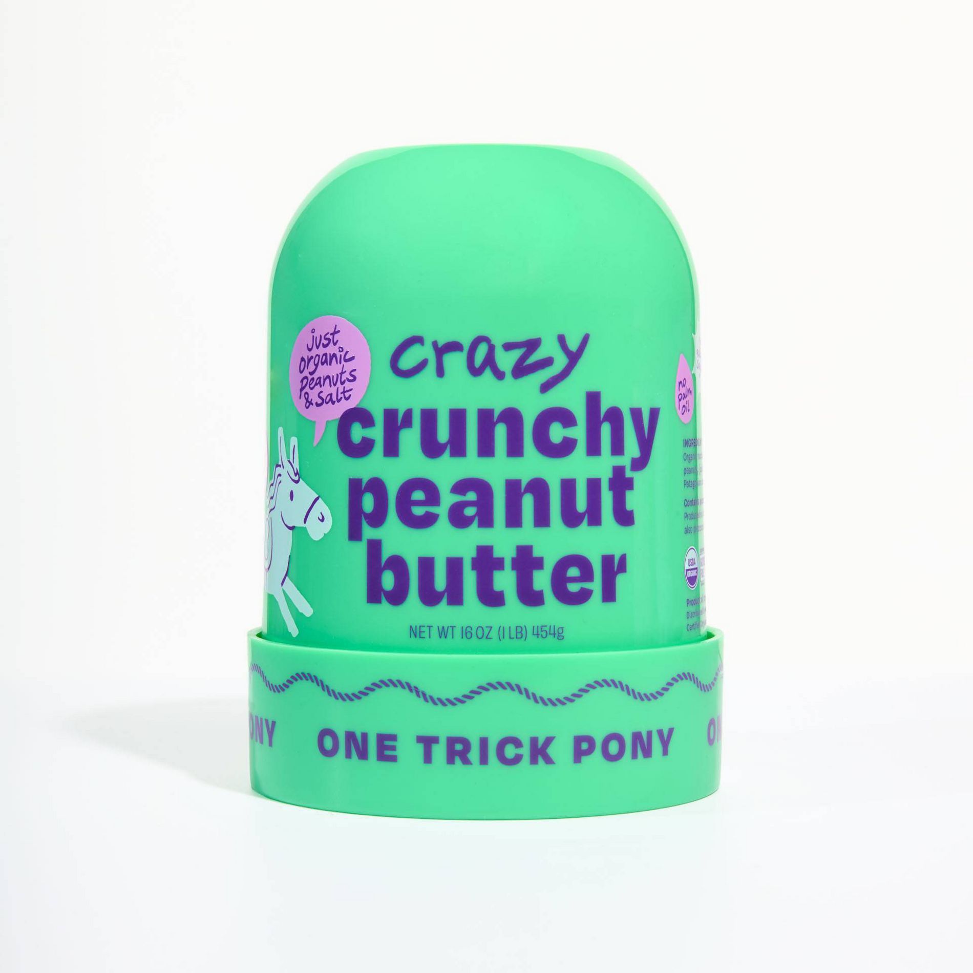 One Trick Pony Organic Crunchy Peanut Butter - 16oz