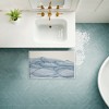 Stupell Industries Lines Of Sea Waves Printed Plush Bath Mat And Bath Rug, Design By Emma Peal, 18"X30" - 3 of 4