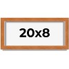 PosterPalooza | Panoramic Flat Brown Picture Frame - UV Acrylic, Foam Board Backing, Hanging Hardware - 2 of 4