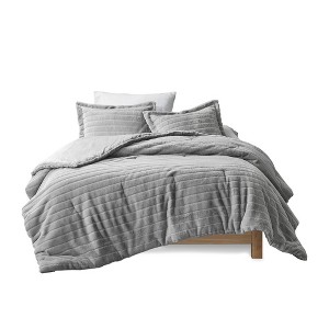 Gracie Mills Felton Plush to Faux Shearling Reversible Comforter Set - 1 of 4