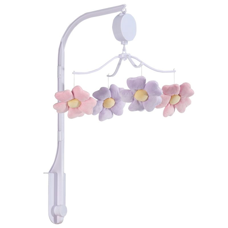 Bedtime Originals Lavender Floral Musical Baby Crib Mobile Soother Toy, 5 of 9