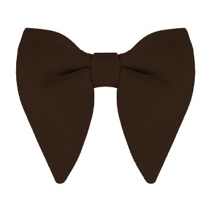 Allegra K Men's Pre-tied Solid Color Formal Party Prom Velvet Bow Ties One Size - 1 of 4