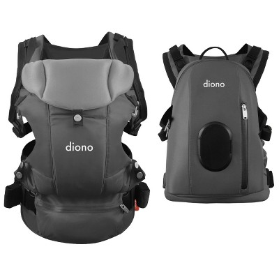 Diono Carus Complete 4-in-1 Baby Carrier, Detachable Backpack, Front & Back Carry