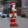 Gemmy Christmas Inflatable Goofy in Santa Suit, 4 ft Tall, Multi - 2 of 3