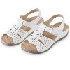 Collections Etc Decorated Adjustable Soft Padded Insoles Sandals - 3 of 4