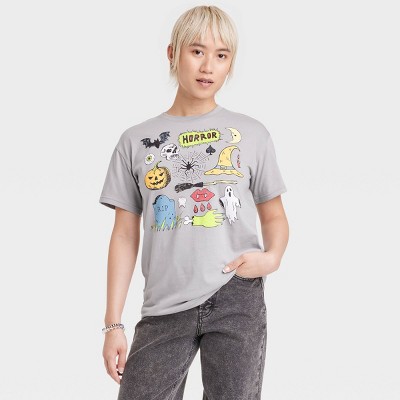 Women's Carnival Hot Dog Short Sleeve Oversized Graphic T-shirt - Off-white  M : Target