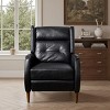 Art Leon Mid-century Recliner, Faux Leather Lounge Chair with Wood Chair Legs - 3 of 4