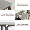 3-Piece Table Chair Set for Small Space,Kitchen Dining Room,Indoor Modern Dinette Set for 2, Square Dinner Table Set for Dinette - 4 of 4