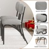Modern Upholstered Kitchen Dining Room Chairs , Dining Chairs with Arched Metal Legs for Kitchen Living Room - 4 of 4