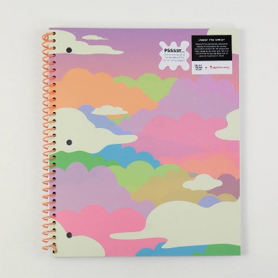 Best Year Ever College Ruled Spiral Notebook Clouds: 8.5x10.5